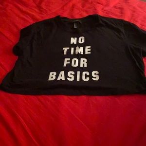 Black Crop Top, Size M , Forever 21